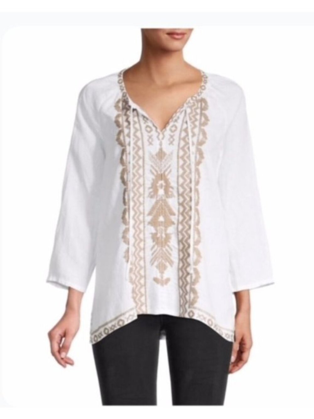 Johnny Was Tracy Peasant Blouse NWT - Size XS